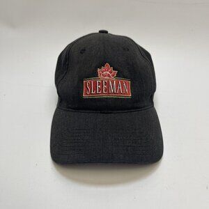 Sleeman Beer Cap Hat Black Classic Retro Canadian Beaver Logo Promo merch